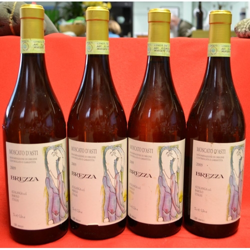 227 - Four bottles of Moscato d’Asti 2009, Brezza