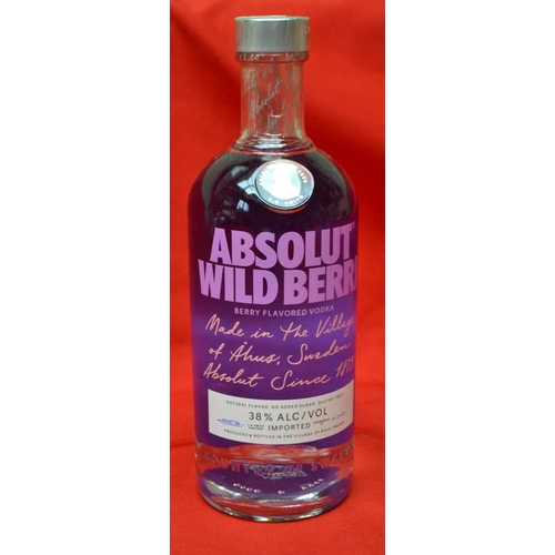 252 - Absolut Wild Berry Vodka, 1 bottle