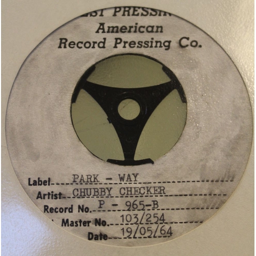 334 - Northern Soul 45rpm record (Test Pressing - Parkway), Chubby Checker, P-965-B 'You just don't know (... 