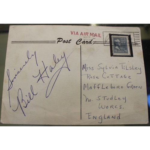 335 - Bill Haley and his Comets autograph 'Rocking Through the Rye' tour, posted to the UK from the USA