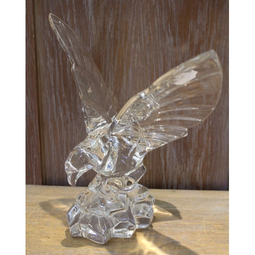 349 - A glass eagle ornament