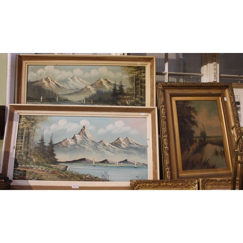 373 - Three framed oil paintings