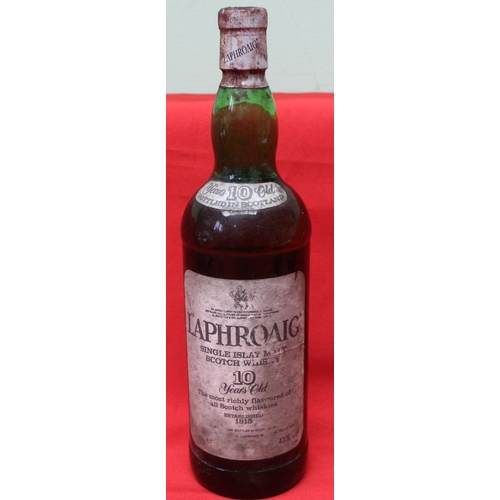 45 - Laphroaig 10 Year Old Single Malt Scotch Whisky, 1l, 40%