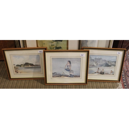 151 - A selection of William Russell Flint framed and glazed prints some signed and limited editions (6)