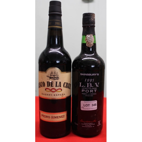 171 - Sainbury's Late Bottled Vintage Port, 1995, 1 bottle
 Casco du la Cruz Pedro Xinenez, 1 bottle
 (tot... 