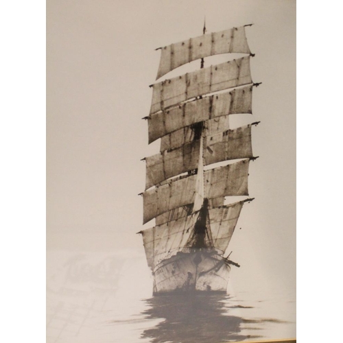 204 - Four framed and glazed photographic prints of sailing galleons (4) a/f