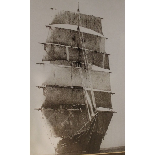 204 - Four framed and glazed photographic prints of sailing galleons (4) a/f