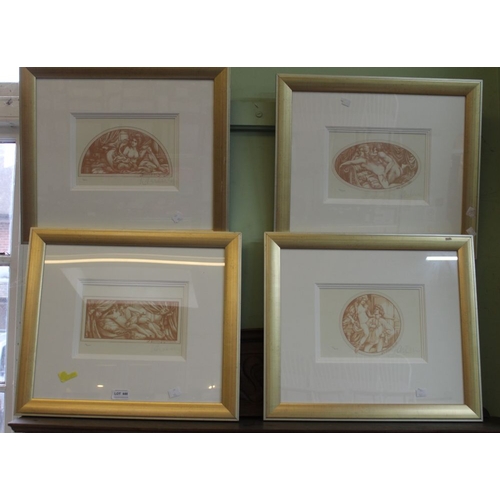 343 - A set of four limited edition Laurence Llewellyn Bowen prints 19/50 artists proofs