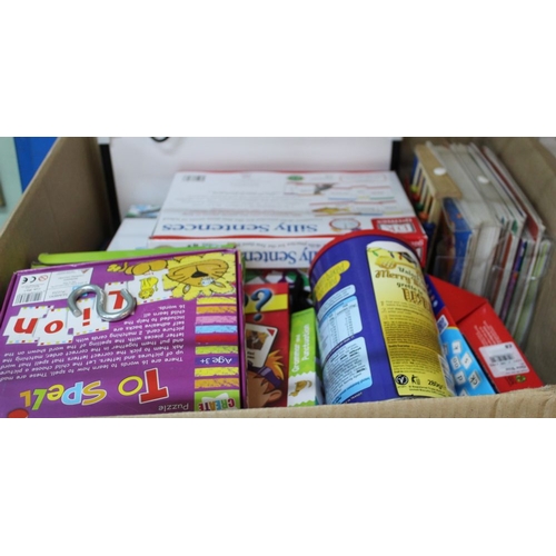 362 - A box containing a large selection of Children's books & games