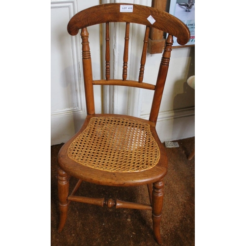 415 - A child's bergere seated chair with another similar (2)