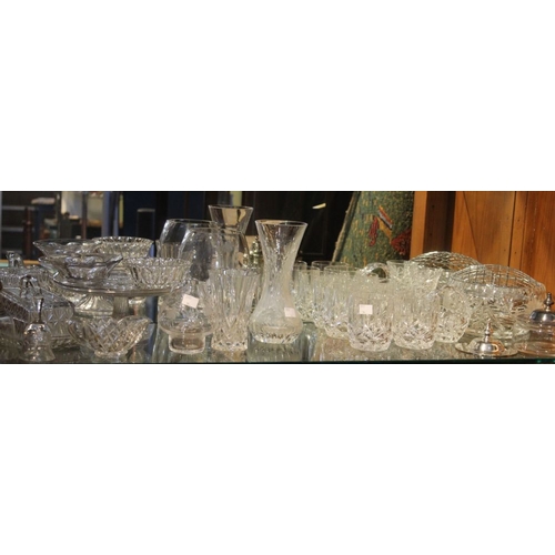 50 - A set of six cut glass tumblers, Stuart Crystal together with other glassware's