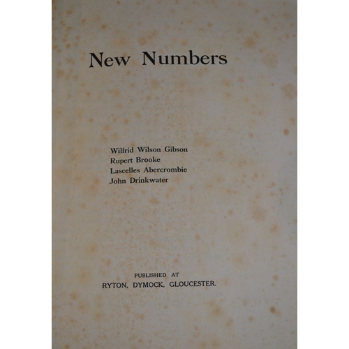 61 - 'The Dymock Poets', to include the name of the authors Brooke, Abercrombie, etc 'in purpose made Sol... 