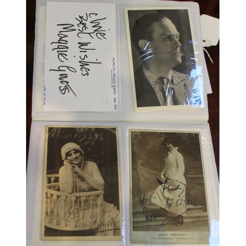 207 - An album of approx 100 autographs & photographs of celebrity, to include Peter Cavangh, Bill Campbel... 