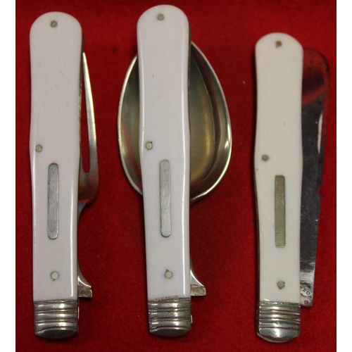 7 - A campaign set of travel cutlery