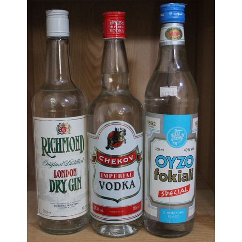 10 - Chekov vodka, together with Ouzo & London Dry Gin (3)