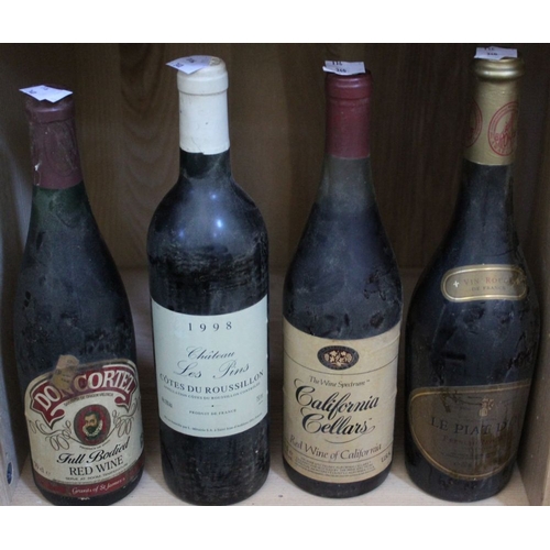 22 - Four bottles of mixed red wines