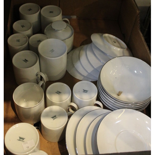 222 - A selection of German white table wares