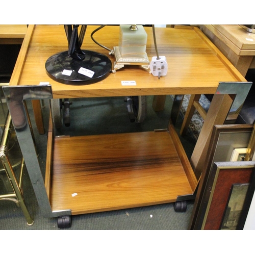 260 - A modern mobile two tier tea trolley / occasional table