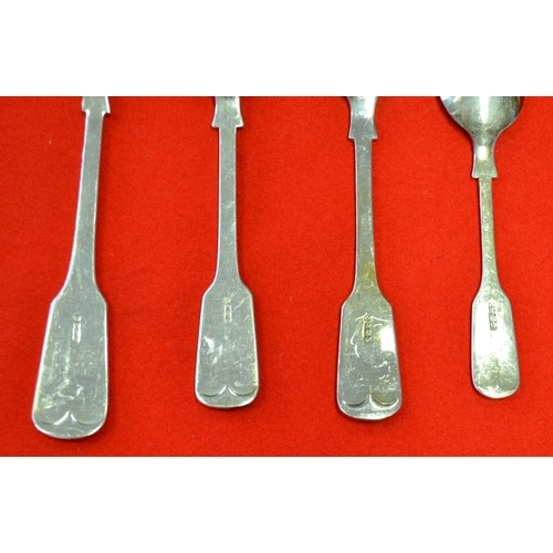 261 - A set of silver cutlery for twelve settings, fiddle pattern design, comprising 12 of each dinner for... 