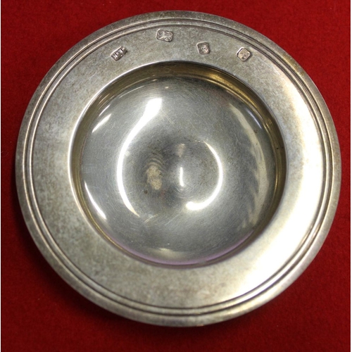 262 - A silver pin dish 