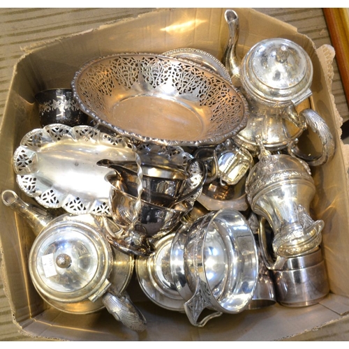 263 - A quantity of silver plated wares and few items of ceramics