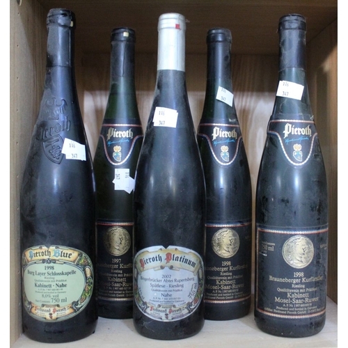 32 - Five bottles of mixed white wines