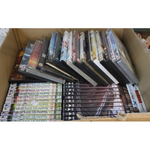 352 - A box containing a wide selection of DVD's