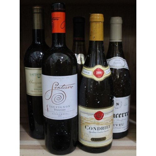 42 - Five mixed bottles of white wines