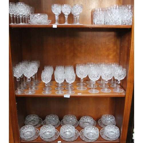 427 - A collection of Webb Corbett cut crystal glassware to include a complete set of eight, plus addition... 