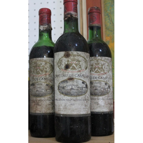 5 - Three bottles of Chateau de Camensac 1970