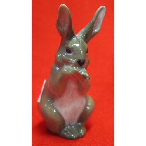 137 - A Copenhagen ceramic rabbit, 9cm high