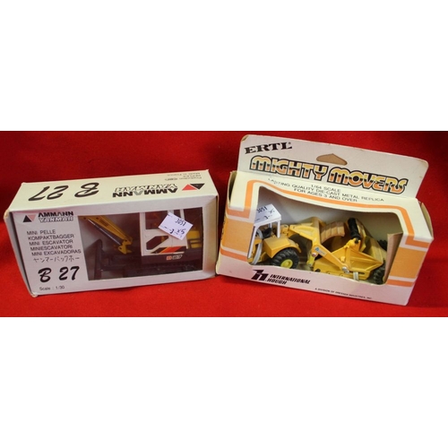 154 - A collection of assorted die-cast Construction vehicles, includes; Dresser 560B PAY loader, Dresser ... 