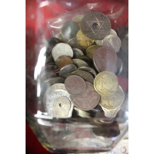 351 - A substantial collection of assorted coins and bank notes