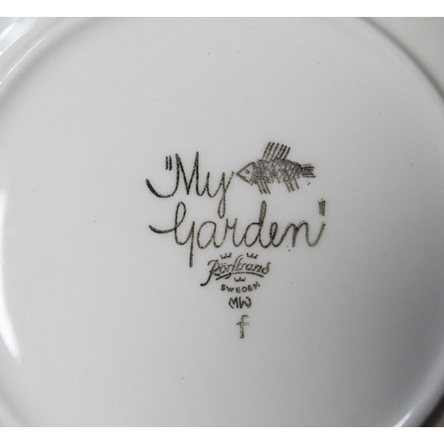 462 - Marianne Westman, 'My Garden' Swedish porcelain collection, six side plates, 16cm