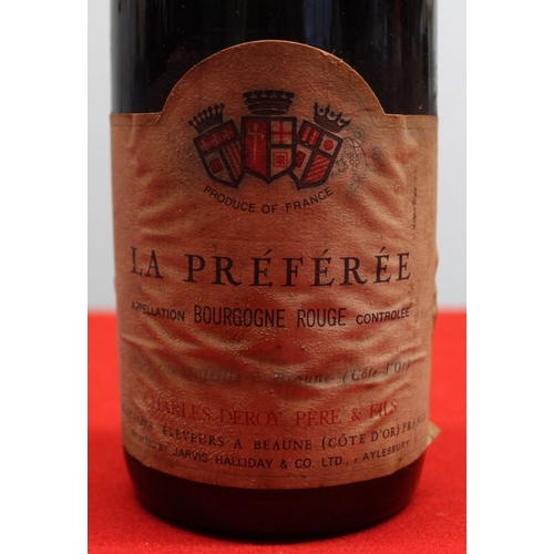 91 - La Preferee 1973, Bourgogne Rouge, Charles Deroy Pere & Fils, 1 bottle