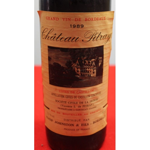 93 - Chateau Pitray 1989, Cotes de Castillon, Bordeaux, 1 bottle