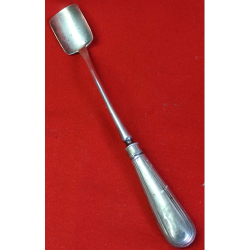 15 - An early 19th century silver Stilton scoop, considered to be London