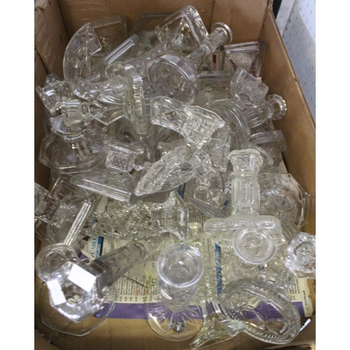 353 - Three boxes of clear moulded dressing table sets