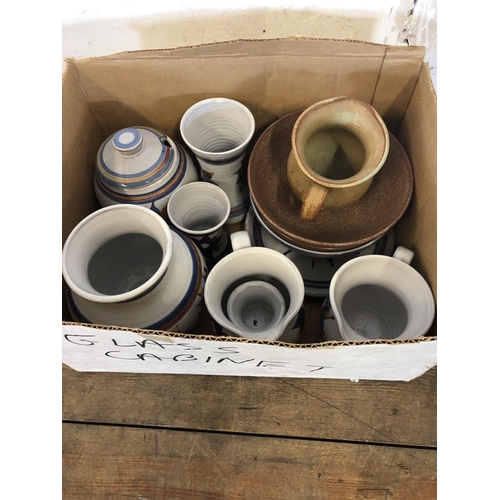 29 - Box Cornish pottery