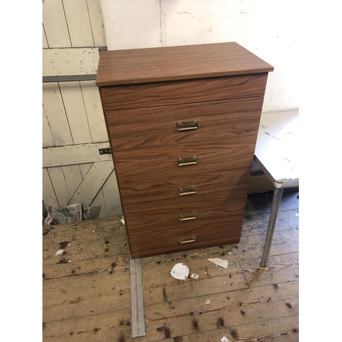 52 - Chest of 5 drawers