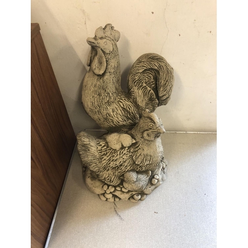 54 - Stoneware chicken ornament