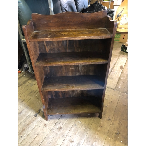 380 - Solid oak Edwardian bookshelves