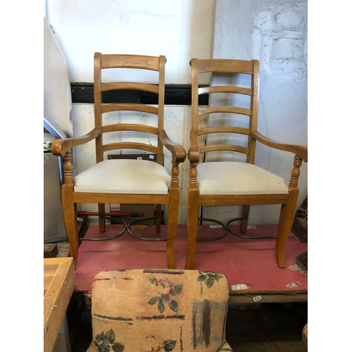 398 - Pair of carver chairs