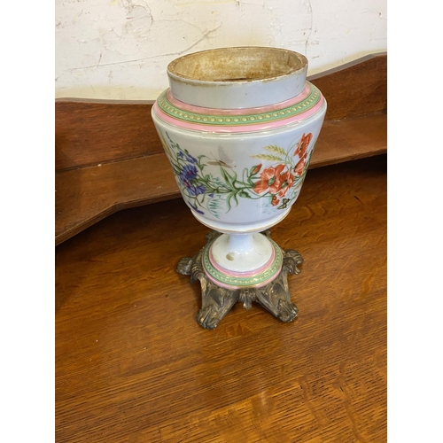 102 - Victorian porcelain oil lamp base