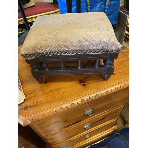 119 - Small Edwardian footstool