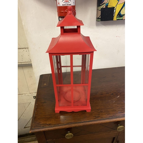 154 - Metal candle lantern