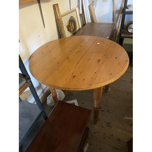 6 - Pine circular kitchen table