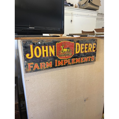 114 - Enamel John Deere sign