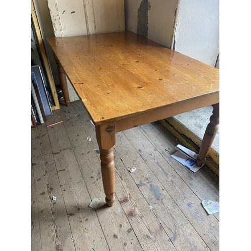 1 - Pine kitchen table 5ft