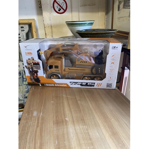 12 - Boxed toy crane